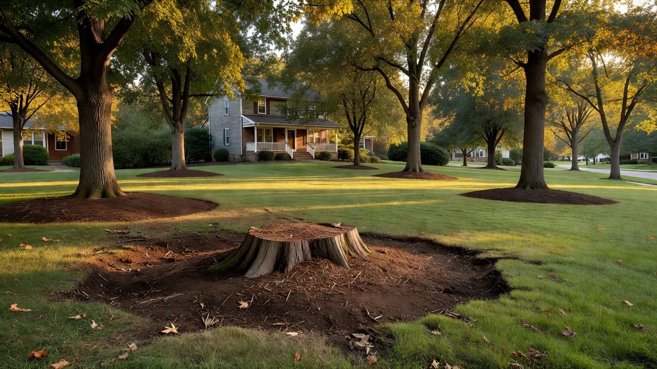 Should You Grind a Stump Before Selling a House in Mid-Michigan?